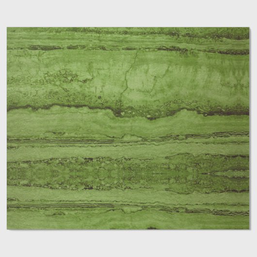 Grüner abstrakter Granit | Marmormuster Geschenkpapier (Flach)