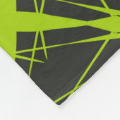 Grüner abstrakter Hintergrund. Grafik.abstra Fleecedecke (Ecke)