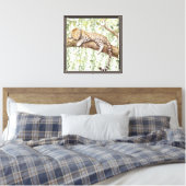 Grüner Abstrakter Jungle Leopard Leinwanddruck (Insitu (Schlafzimmer))