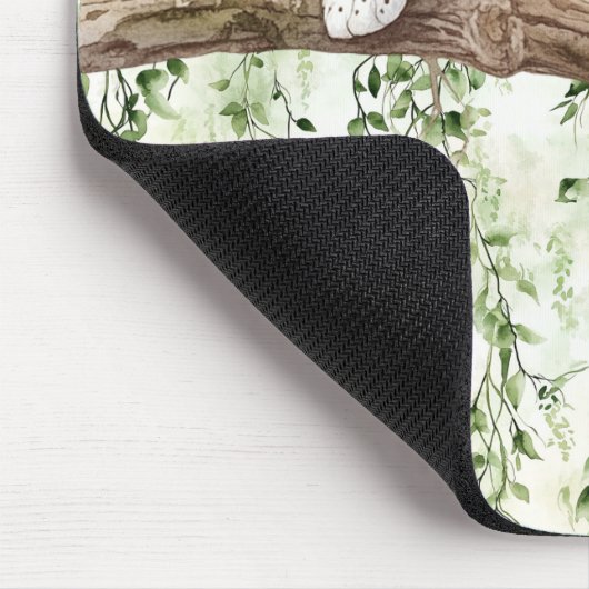 Grüner Abstrakter Jungle Leopard Mousepad (Ecke)