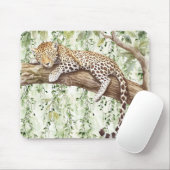 Grüner Abstrakter Jungle Leopard Mousepad (Mit Mouse)