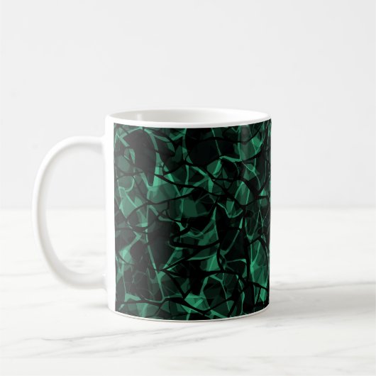 grüner abstrakter kaffeetasse (Links)