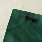 Grüner Abstrakter Marmor mit benutzerdefinierten I Strandtuch (Beispiel)