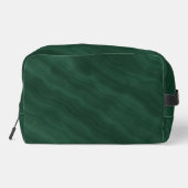 Grüner Abstrakter Marmor mit benutzerdefinierten I Waschbeutel (Rückseite)