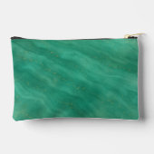 Grüner Abstrakter Marmor mit benutzerdefinierten I Zubehörtasche (Rückseite)