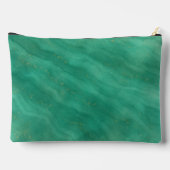 Grüner Abstrakter Marmor mit benutzerdefinierten I Zubehörtasche (Rückseite)