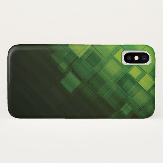Grüner abstrakter Technologieentwurf Case-Mate iPhone Hülle (Rückseite (Horizontal))
