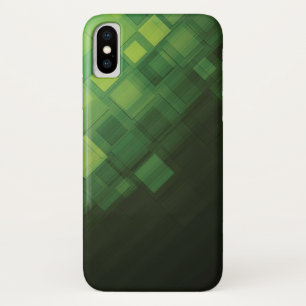Grüner abstrakter Technologieentwurf iPhone X Hülle