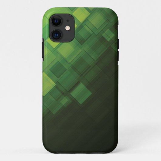 Grüner abstrakter Technologieentwurf Case-Mate iPhone Hülle (Rückseite)