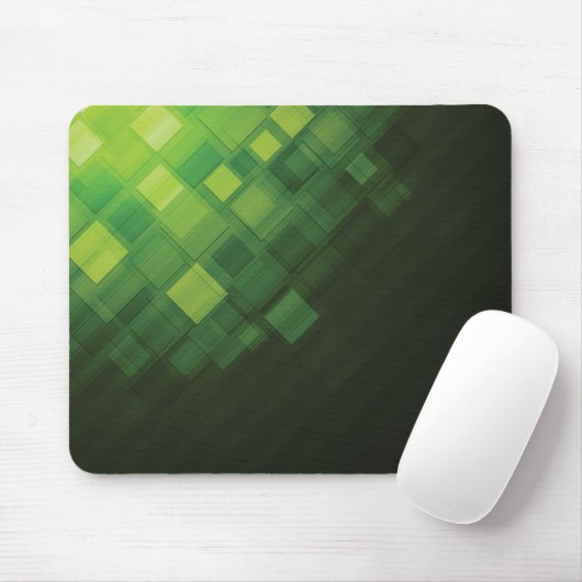 Grüner abstrakter Technologieentwurf Mousepad (Mit Mouse)