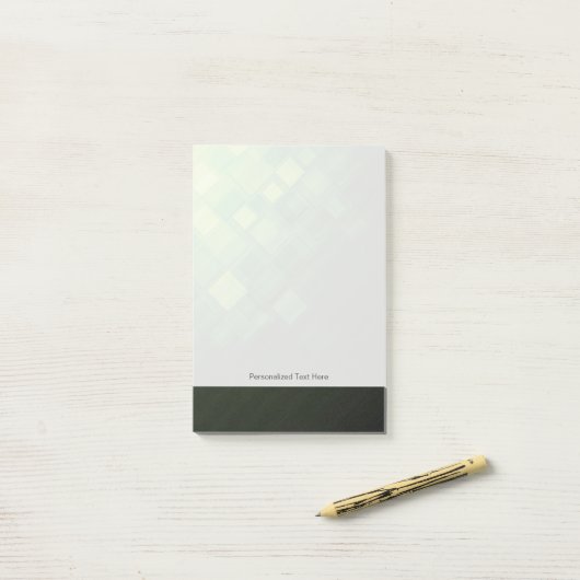 Grüner abstrakter Technologieentwurf Post-it Klebezettel (Auf Schreibtisch)