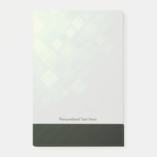 Grüner abstrakter Technologieentwurf Post-it Klebezettel (Vorderseite)