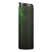 Grüner abstrakter Technologieentwurf Thermosbecher (Nach rechts gedreht)