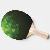 Grüner abstrakter Technologieentwurf Tischtennis Schläger (Seitenansicht)