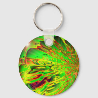Grüner Acid Splash Schlüsselanhänger