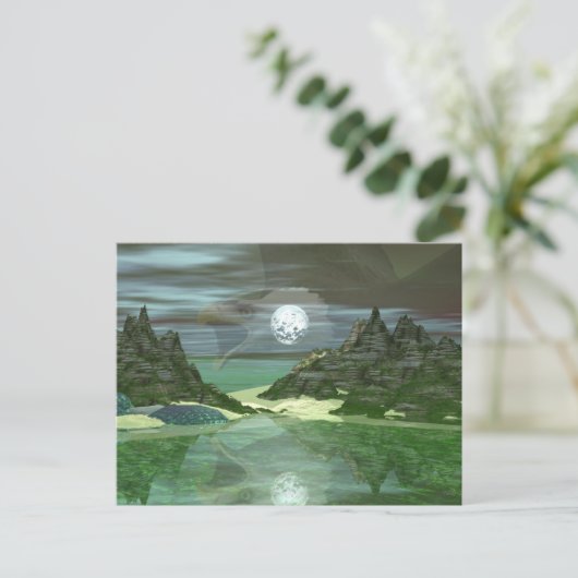 Grüner Adler Postkarte (Stehend Vorderseite)