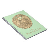 Grüner Aktivismus für Pangolin-gefährdete Tierrech Notizblock (Rechte Seite)