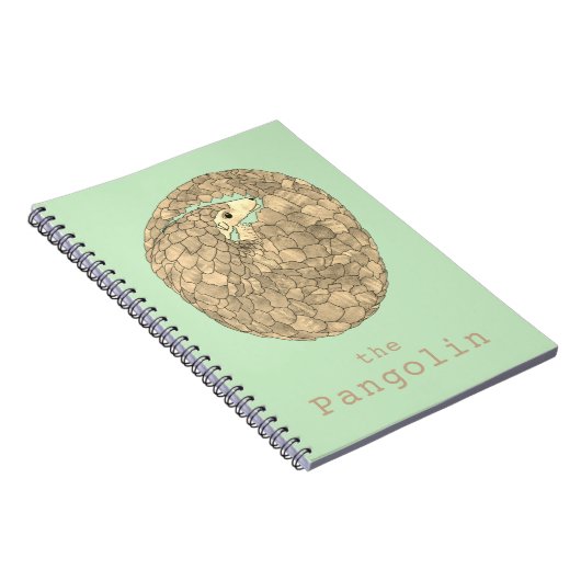 Grüner Aktivismus für Pangolin-gefährdete Tierrech Notizblock (Rechte Seite)