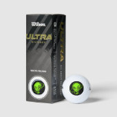 Grüner Alien Good Luck Golfball (Verpackungen)