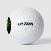 Grüner Alien Good Luck Golfball (Logo)