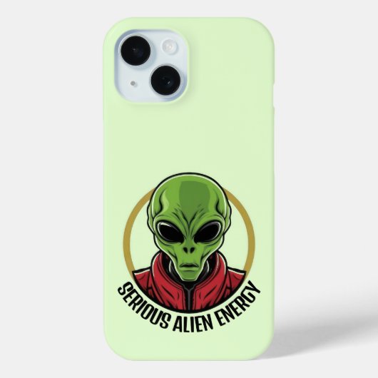 Grüner Alien-Handyhülle Case-Mate iPhone Hülle (Rückseite)