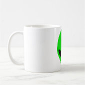 Grüner alien-Kopf Kaffeetasse (Links)