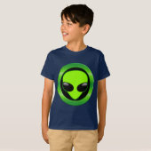 GRÜNER ALIEN-KOPF T-Shirt (Vorne ganz)