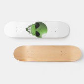 Grüner alien Skateboard (Horizontal)