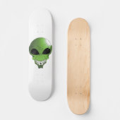 Grüner alien Skateboard (Vorderseite)