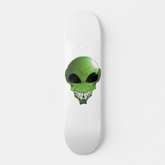 Grüner alien Skateboard (Vorne)