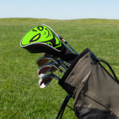Grüner Alien Viel Glück Golf Headcover (In SItu)