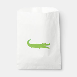Grüner Alligator bevorzugt die Taschen Geschenktütchen