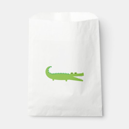Grüner Alligator bevorzugt die Taschen Geschenktütchen (Vorderseite)