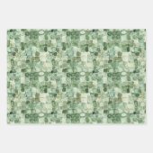 Grüner Alligator-Druck Geburtstag Geschenkpapier Set (Vorderseite)
