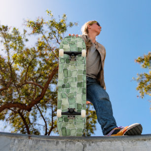 Grüner Alligator-Druck Skateboard
