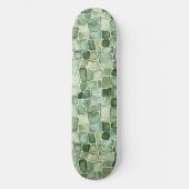 Grüner Alligator-Druck Skateboard (Vorderseite)