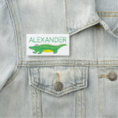 Grüner Alligator Krokodile Reptil Zootier Namensschild (Beispiel)