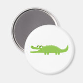 Grüner Alligator Magnet (Vorderseite/Rückseite)