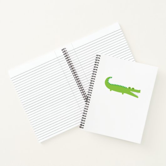 Grüner Alligator Notizbuch (Innenseite)