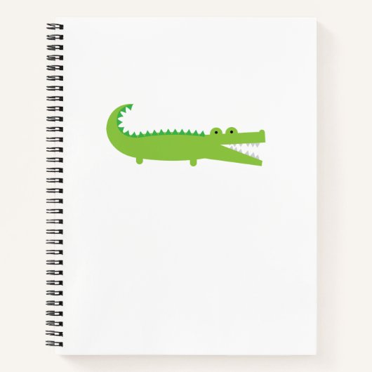 Grüner Alligator Notizbuch (Vorderseite)