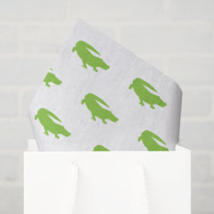Grüner Alligator Preppy Designer Südstaaten-Spaß Seidenpapier