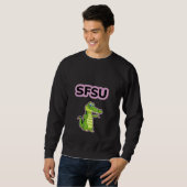 Grüner Alligator Sweatshirt (Vorne ganz)