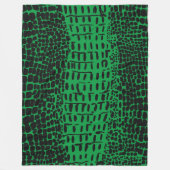 Grüner Alligator verborgen Fleecedecke (Vorderseite)