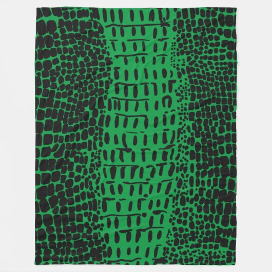 Grüner Alligator verborgen Fleecedecke (Vorderseite)