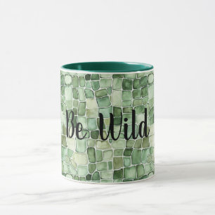 Grüner Alligatorendruck Sei Wild Tasse