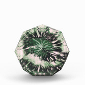 Grüner Amethyst-Edelstein Fotoblock (Vorderseite)