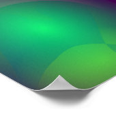 Grüner Amphibien Poster (Ecke)