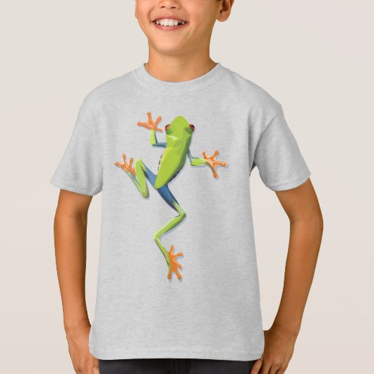 Grüner Amphibienbaum-Frog-T - Shirt (Vorderseite)