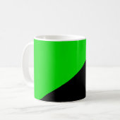 Grüner Anarchist Kaffeetasse (Vorderseite Links)
