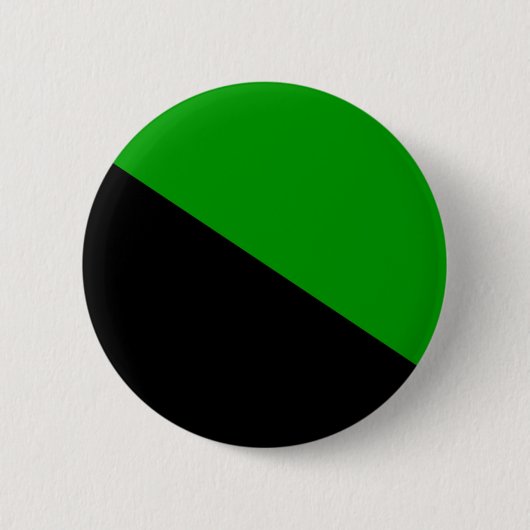 Grüner Anarchistenflaggenknopf Button (Vorderseite)